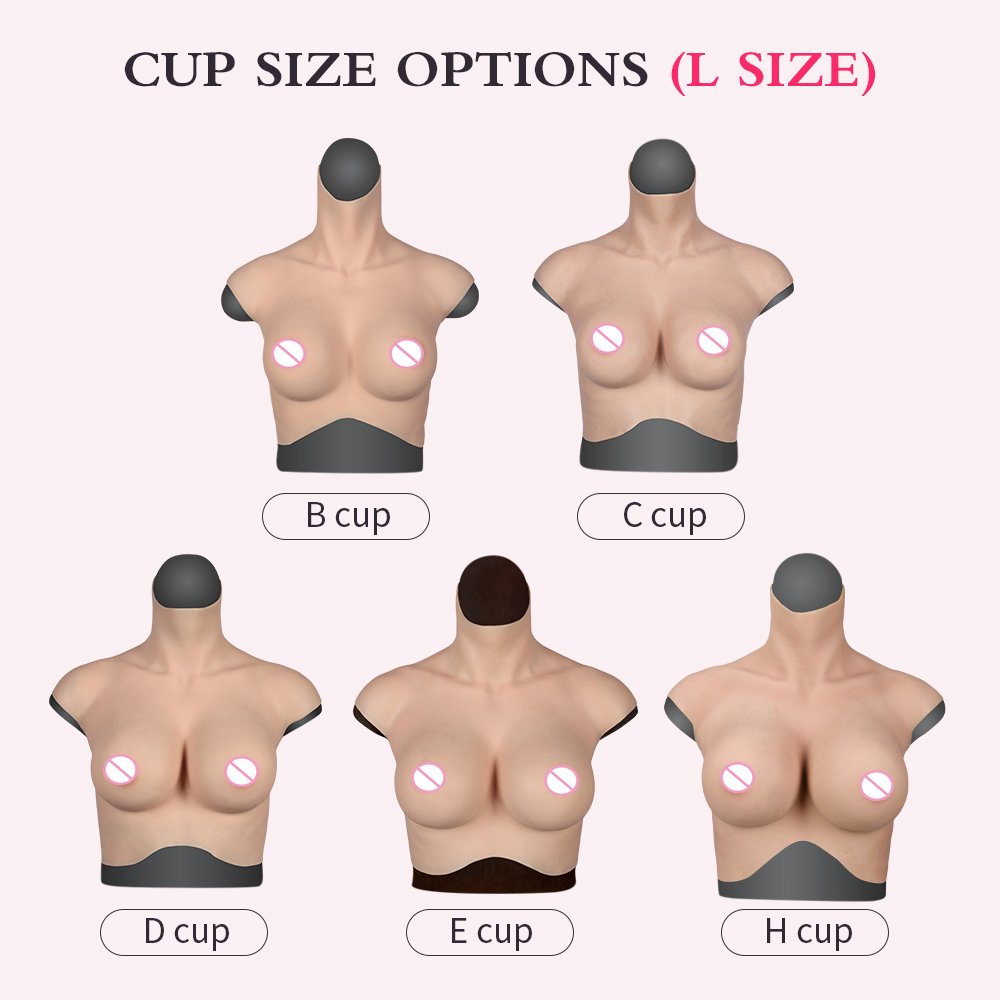 7th Generation Fake Boobs Tits B C D E H Cup Nipple Breast Forms For Cross-dresser Artificial Silicone Breast Forms