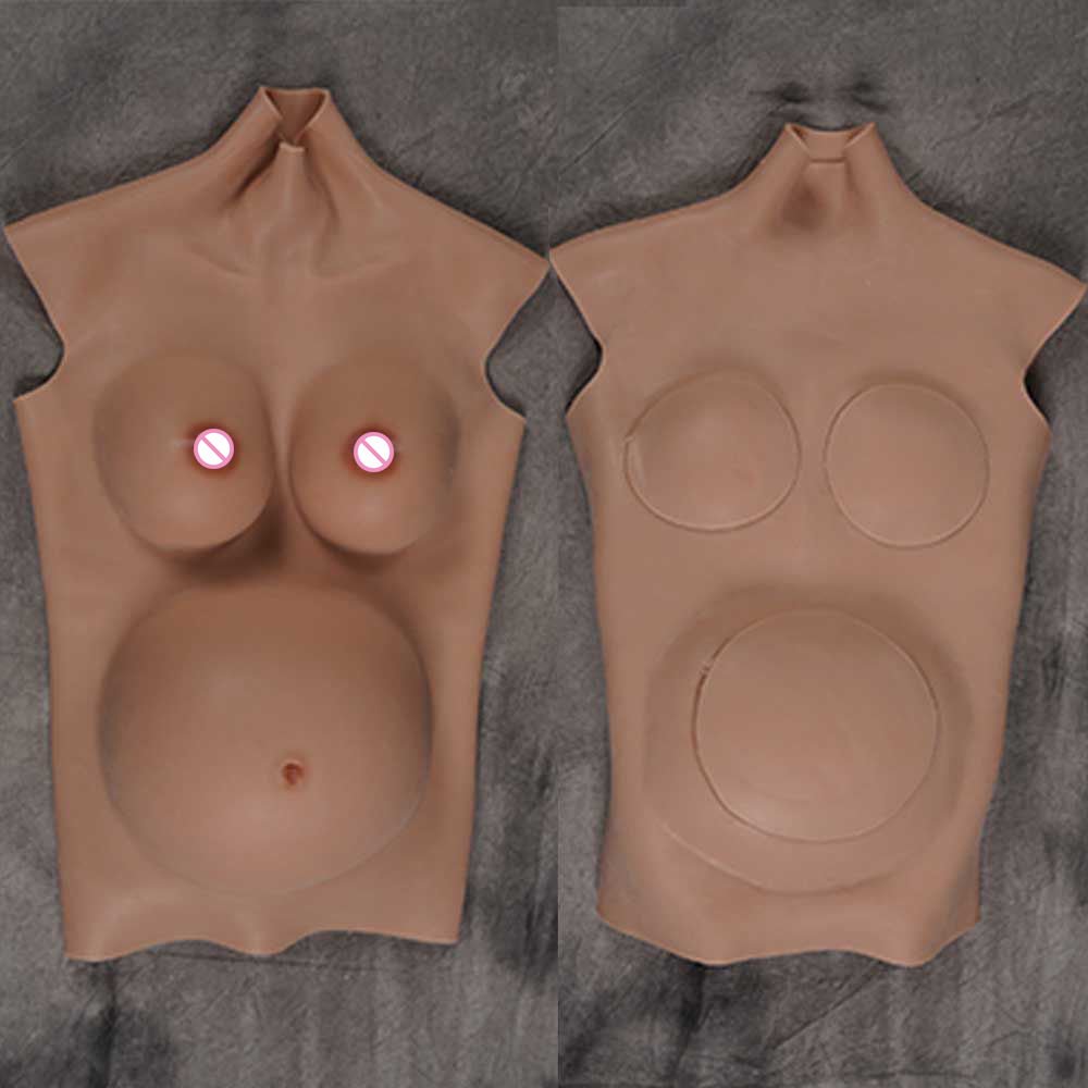 URCHOICE Realistic Artificial False Pregnancy Belly Pregnancy Baby bump For Crossdresser Cosply Props Halloween