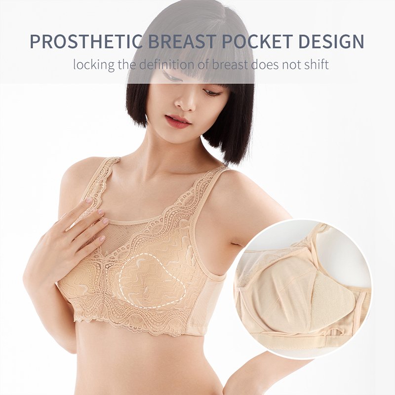 Seamless Post-Surgery Bra Mastectomy Bra Bralette Daily Bra for Breast Prosthesis Breast Forms Artificial Fake Boobs