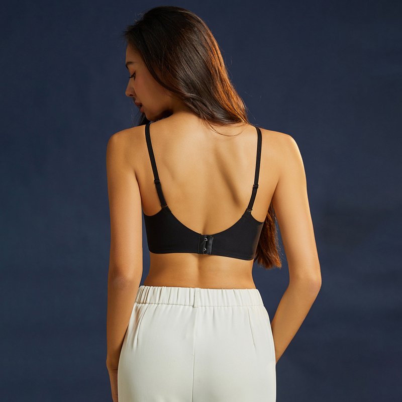 Wholesale Comfortable Vertical Jelly Ultra-thin Seamless Backless Push Up Bra
