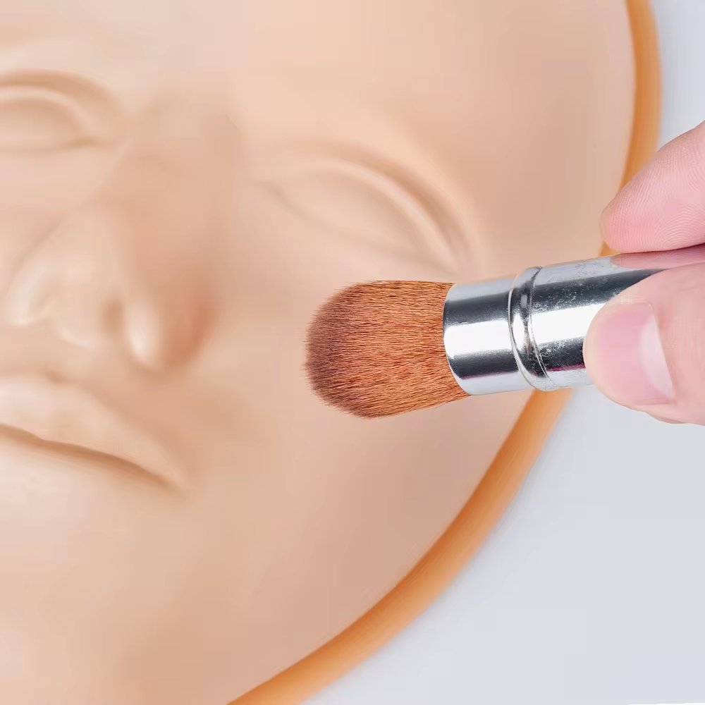 New Arrive Flexible Pure Silicone Practice Skin 5D Face Model Holder Mannequin And Permanent Makeup Practice Skin For Training