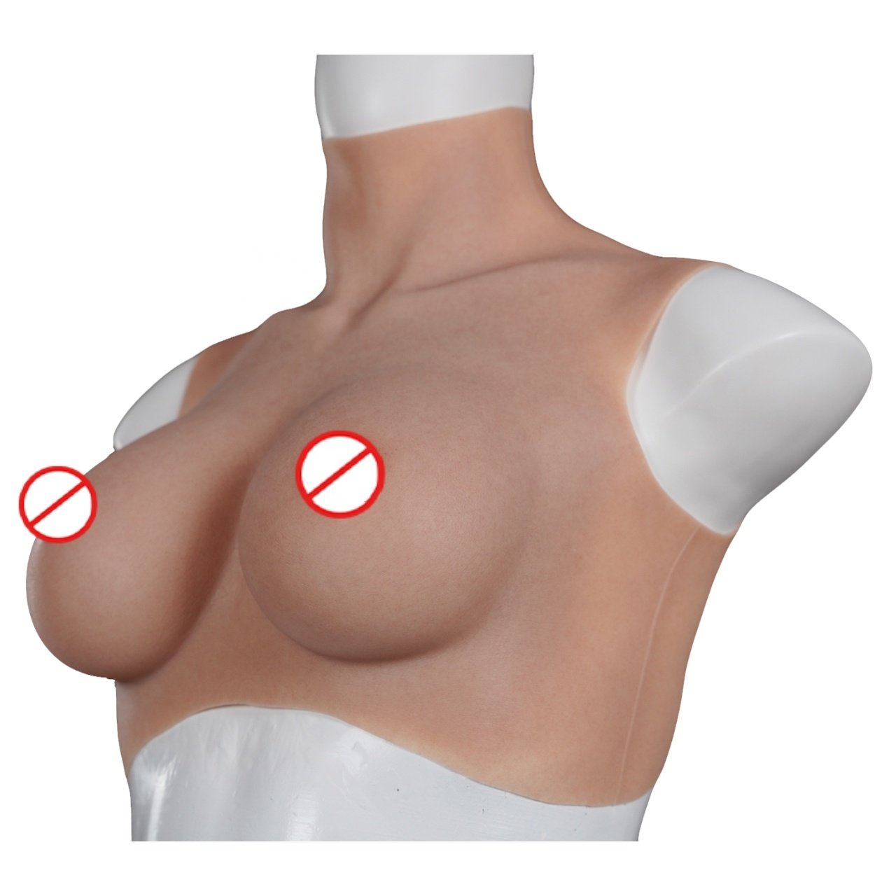 Transvestite Wearable Silicone Lifelike Crossdresser Fema Cilicon Boobs Artificial x Breast Form With Straps