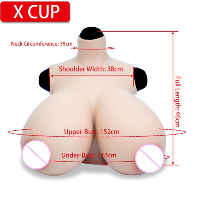 New Style Attractive Beautiful False X cup Breast Artificial Boobs Crossdresser Huge Silicon Breast Form For Adults