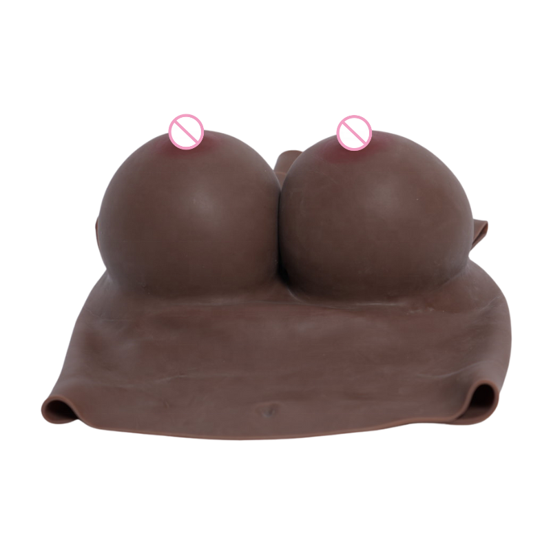 Huge Fake Boobs Black Realistic Big Silicon Boobs Silicone breast form for Shemale Transgender Crossdresser Cosplay