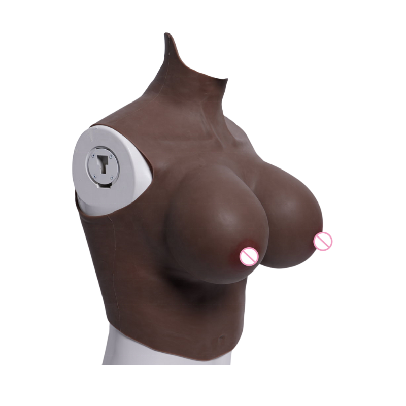 Huge Fake Boobs Black Realistic Big Silicon Boobs Silicone breast form for Shemale Transgender Crossdresser Cosplay