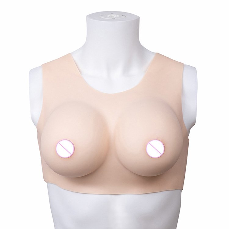 High Quality Factory Silicone Breast Form Vest Crossdressing Fake Breasts Artificial Boobs Plate For Man To Woman