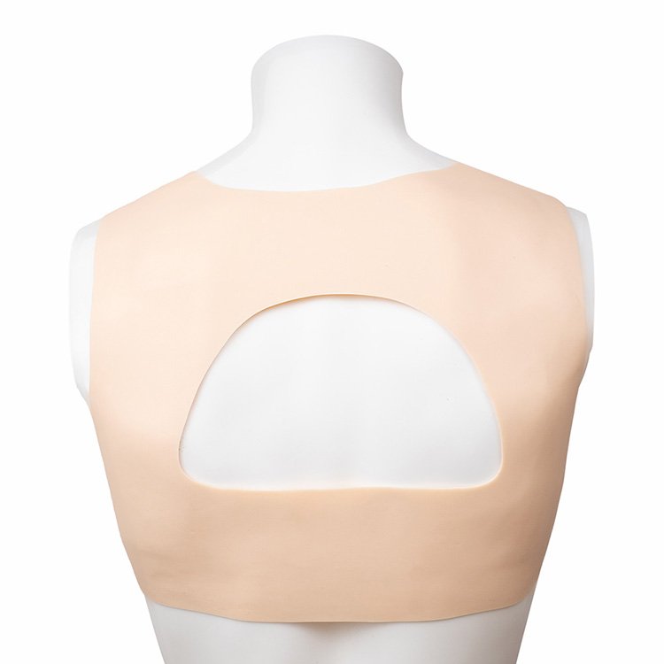 High Quality Factory Silicone Breast Form Vest Crossdressing Fake Breasts Artificial Boobs Plate For Man To Woman