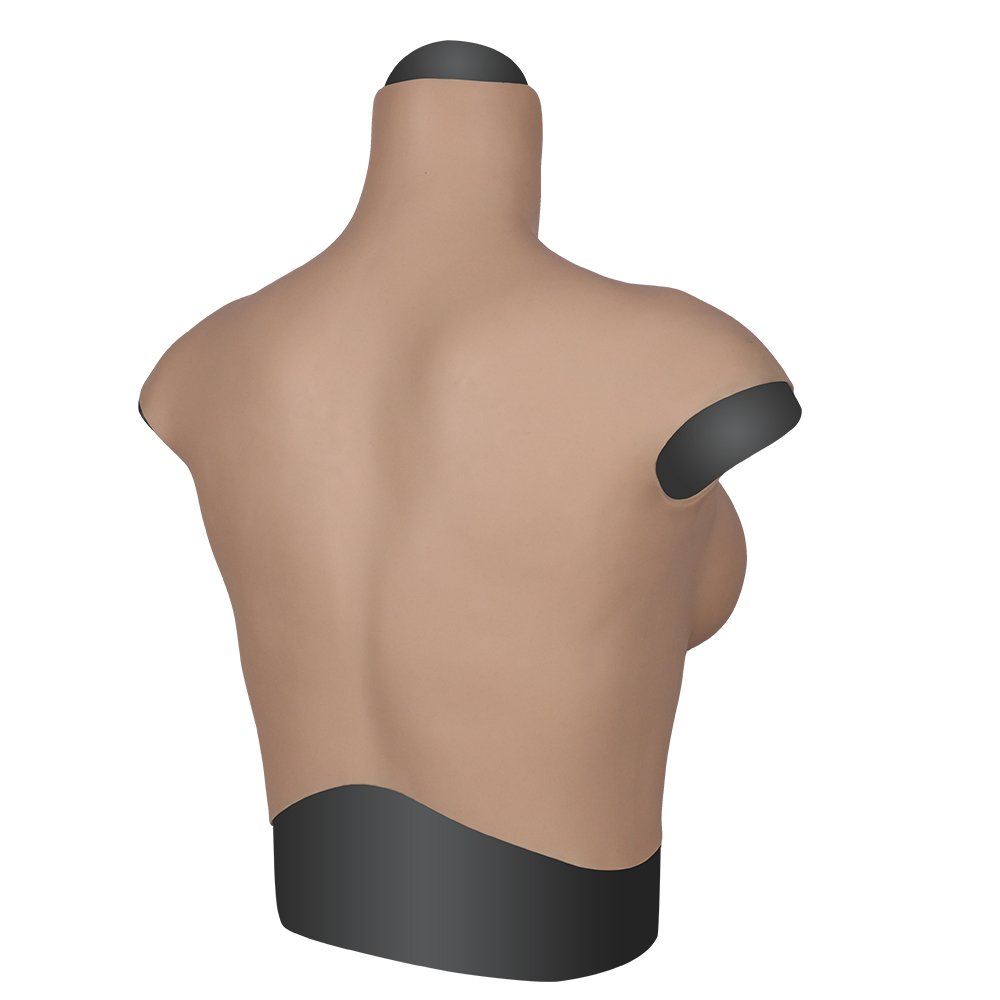 URCHOICE Silicone breast form Prosthesis artificial boobs No Oil Artificial Realistic High Collar fake breast For Crossdesser