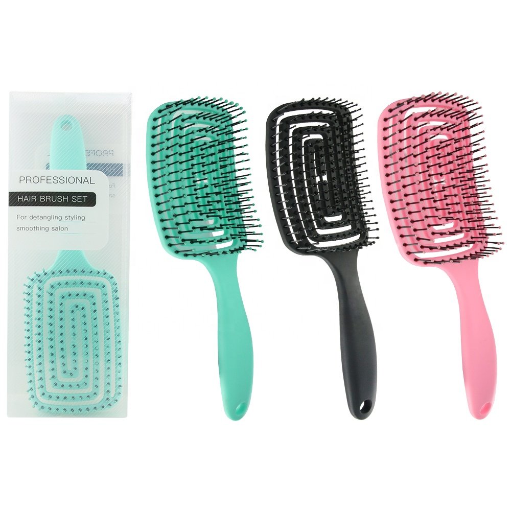 Back to the form of mosquito coil incense comb hair comb hollow out new multi-function shun fa massage head hair comb