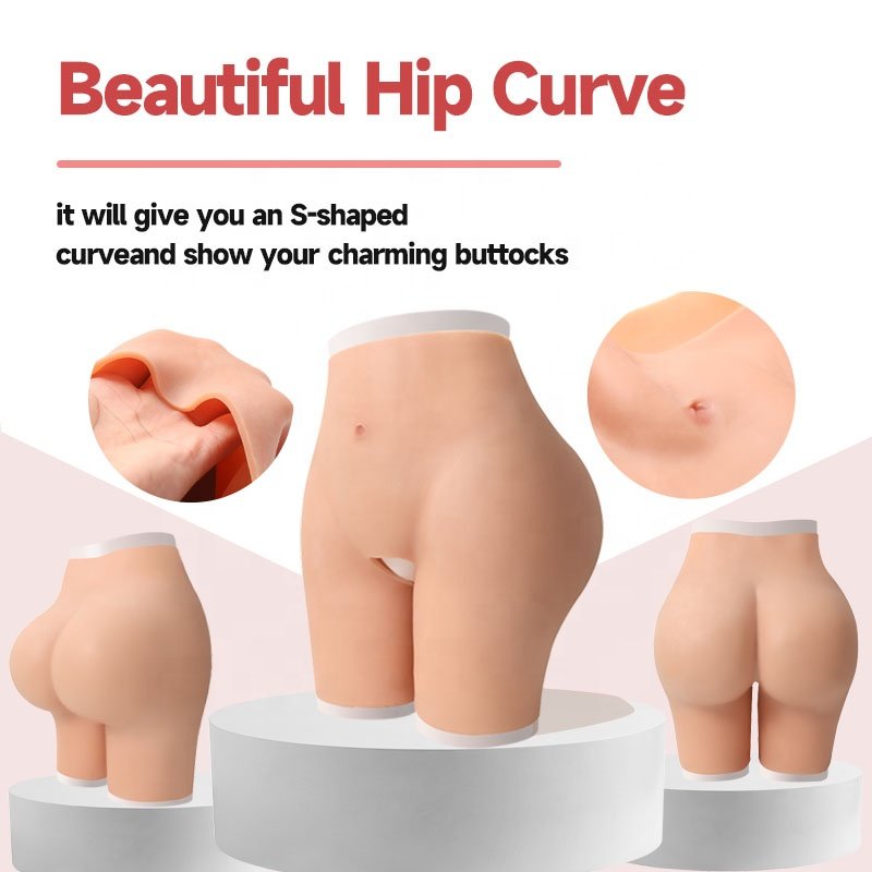 silicone panties shaper Silicone buttocks panties fake butt and hip fake vagina Enhancing Shapewear underwear breast form bra