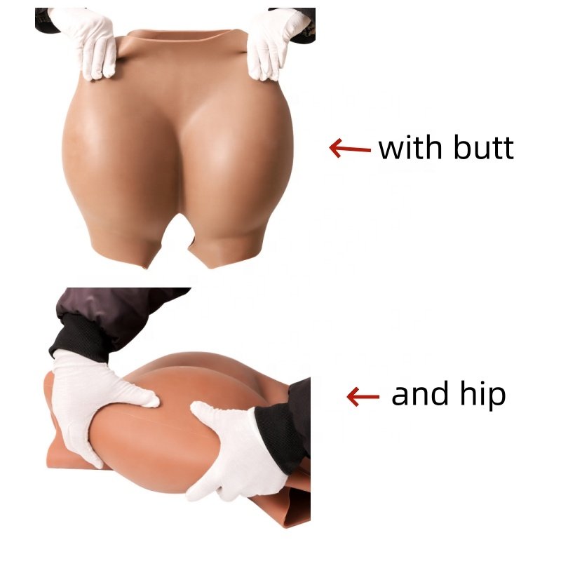 silicone panties shaper Silicone buttocks panties fake butt and hip fake vagina Enhancing Shapewear underwear breast form bra