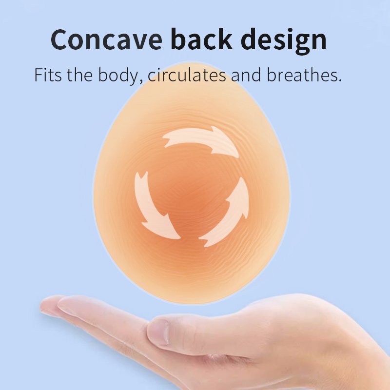 XINXINMEI CT Breast Form for Mastectomy Silicone Breast Prosthesis Match Post Surgery Bra with Pockets