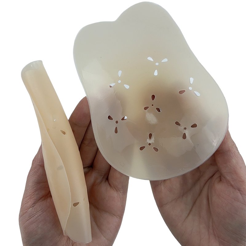 Flower Shape Adhesive Silicone Push Up Lift Pasties Nipple Cover Bra