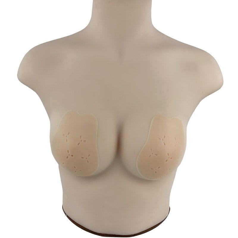Flower Shape Adhesive Silicone Push Up Lift Pasties Nipple Cover Bra