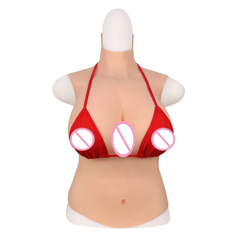 Hot sell Solid half body silicone prosthetic breast real breast CD cross-dressing huge breast sex toys product for man women