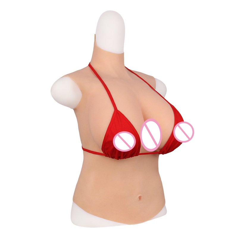 Hot sell Solid half body silicone prosthetic breast real breast CD cross-dressing huge breast sex toys product for man women