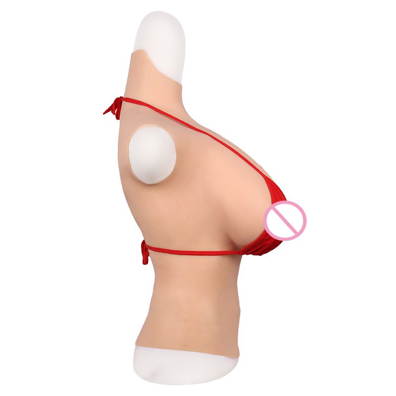 Hot sell Solid half body silicone prosthetic breast real breast CD cross-dressing huge breast sex toys product for man women