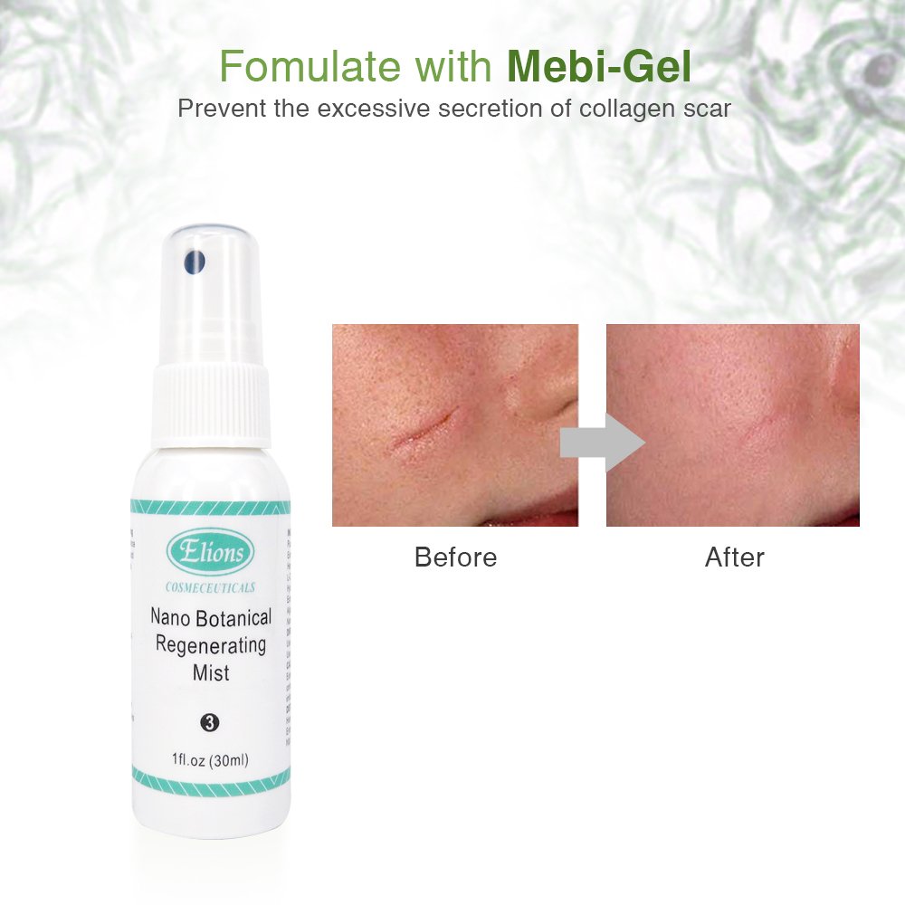 30ml Nano Botanical Anti-Aging Skin Recovery Toner Whitening Regenerating Mist for Body Post Treatment Liquid Form
