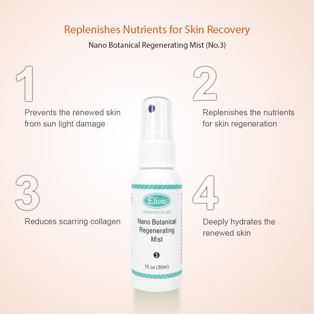 30ml Nano Botanical Anti-Aging Skin Recovery Toner Whitening Regenerating Mist for Body Post Treatment Liquid Form