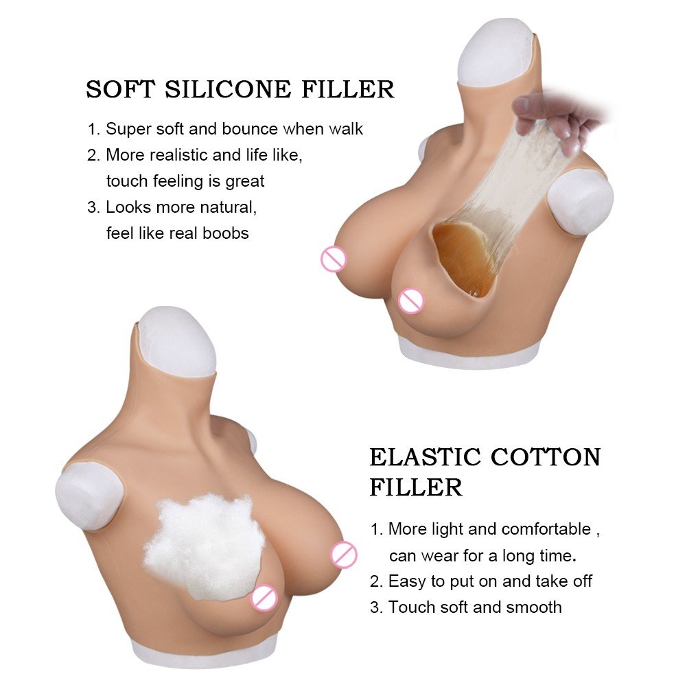 Mastectomy Crossdresser Cosplay Realistic Artificial Silicone breast form fake breasts huge fake boobs for Shemale Transgender