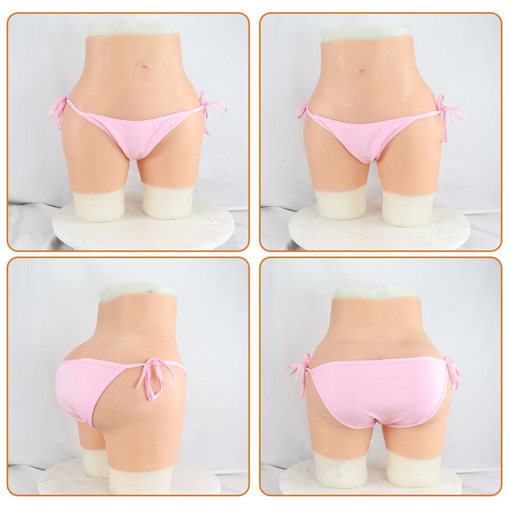 Realistic Silicone breast form set Cheap High collar fake breast with artificial vagina pants for crossdresser csoplay