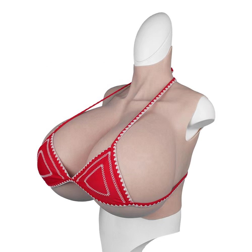 Realistic Silicone Breast Forms Artificial Fake Boobs Huge Z Cup Breastplate