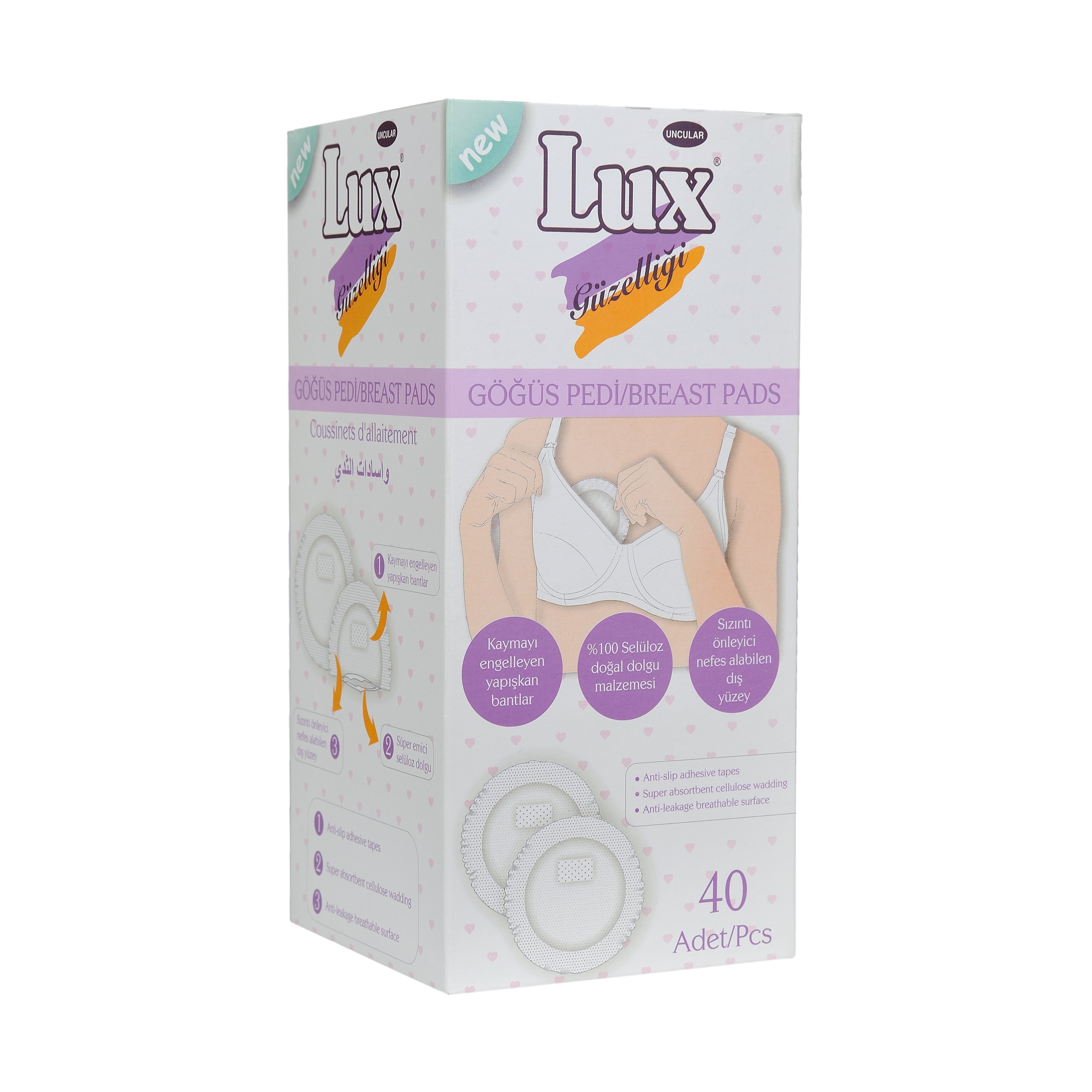 UNCULAR Breast Pads 40 pcs Cotton personal care breast pads woman pads Extra High Quality