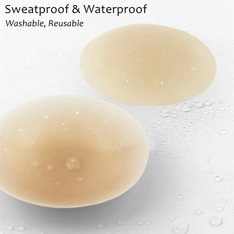 Custom Women Breast Pasties Packaging Box Reusable Matte Bra Adhesive Invisible Seamless Opaque Silicone Nipple Cover