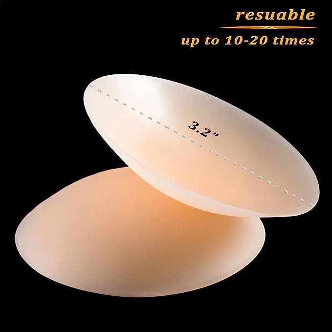 Custom Women Breast Pasties Packaging Box Reusable Matte Bra Adhesive Invisible Seamless Opaque Silicone Nipple Cover