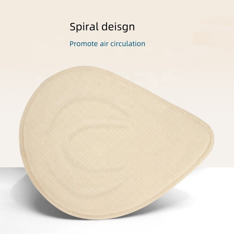 Lightweight Huge Spiral Breast Form for Transgender Crossdressing Suit Reusable Adults Beige Mastectomy XL Size