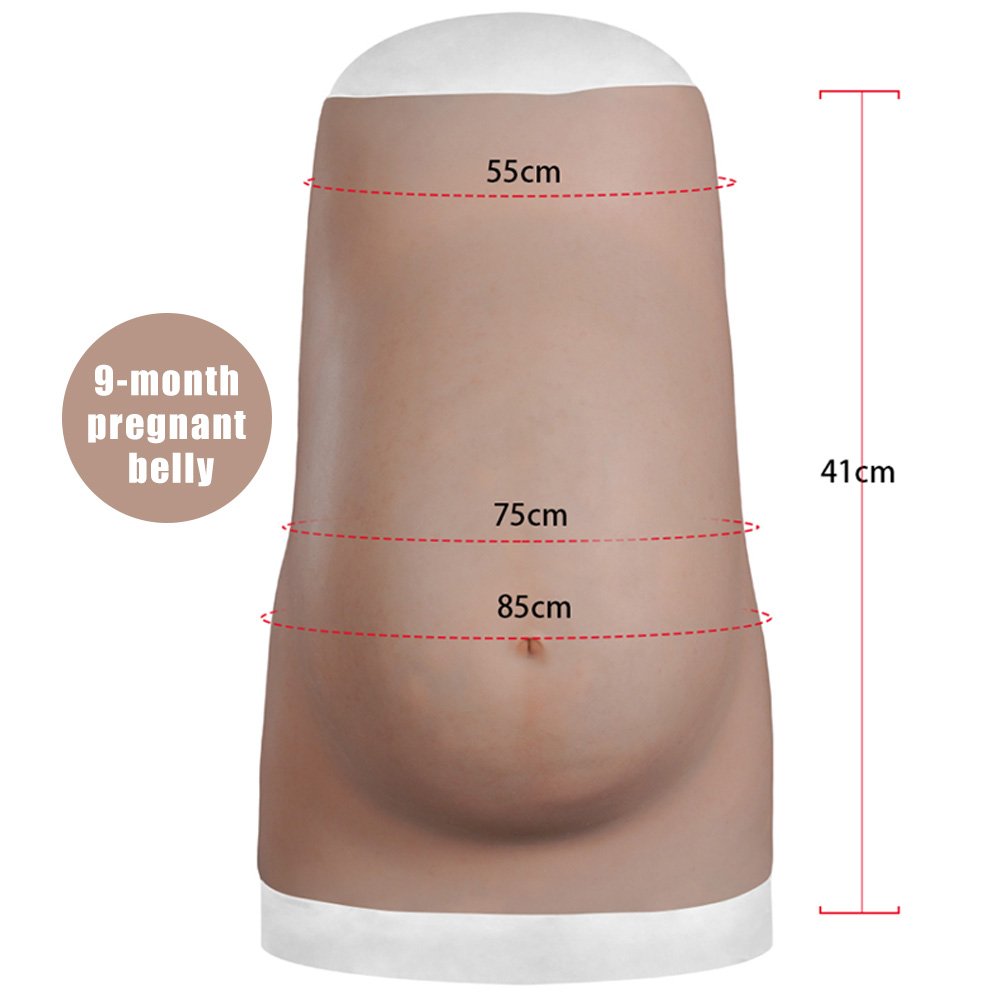 3-9 Month Artificial Fake Baby Bump Tummy Costume False Pregnancy Prosthetic Film Props False Silicone Pregnant