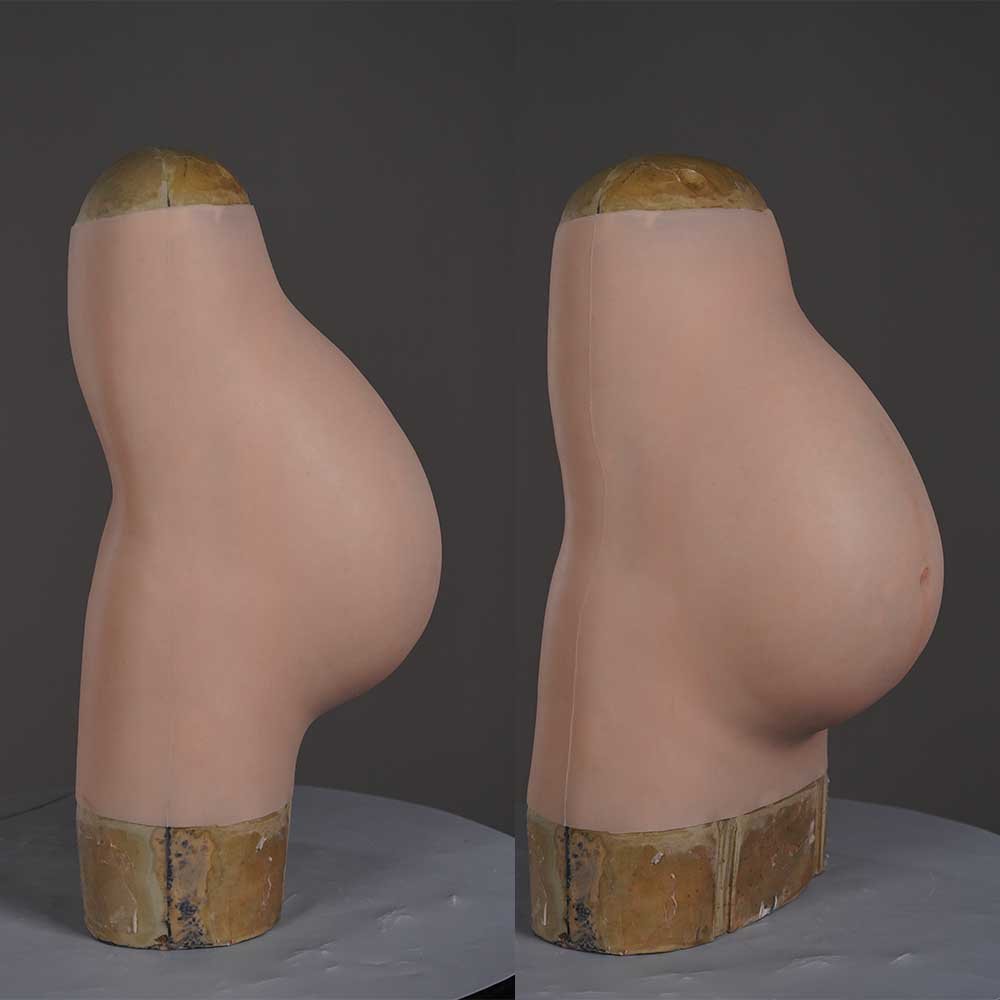 3-9 Month Artificial Fake Baby Bump Tummy Costume False Pregnancy Prosthetic Film Props False Silicone Pregnant
