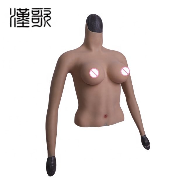 80D Cup Beautiful Sexy Silicone Crossdresser Wearable Big Charming Breast Forms With Arms