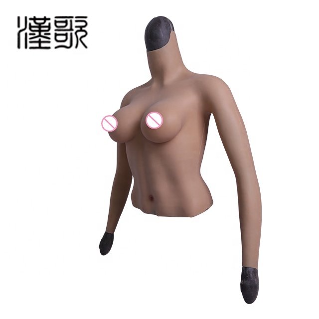 80D Cup Beautiful Sexy Silicone Crossdresser Wearable Big Charming Breast Forms With Arms