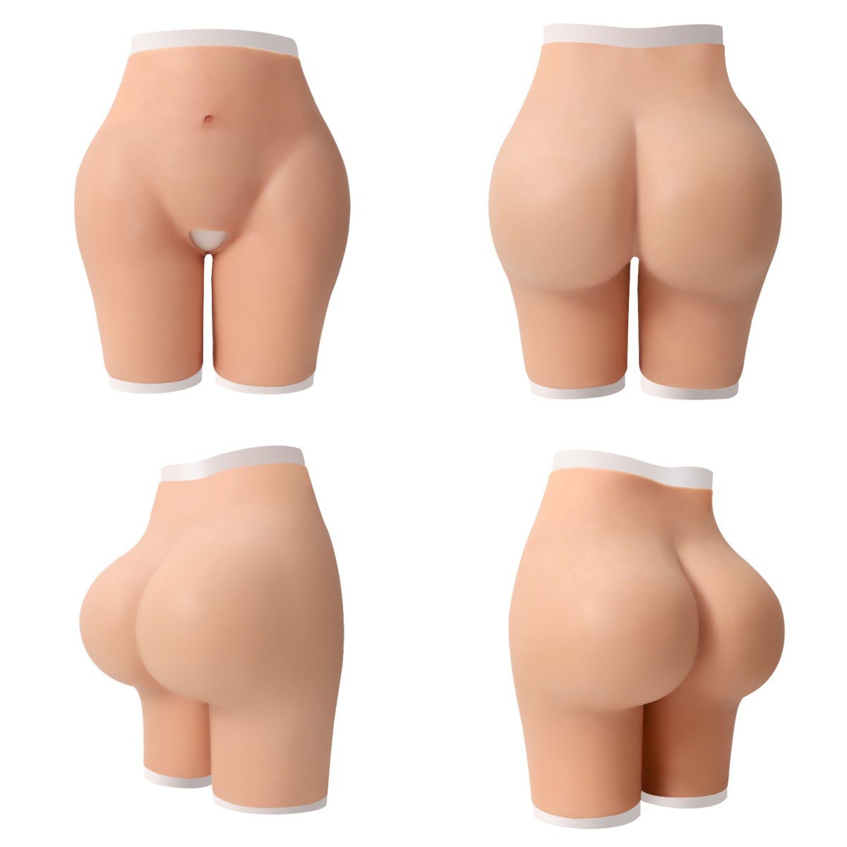 Silicone body suit 1+1 Silicone Big Buttocks Fake Ass bump Shaper Bigger Boobs Huge Breast Forms Pads Shapewear crossdresser