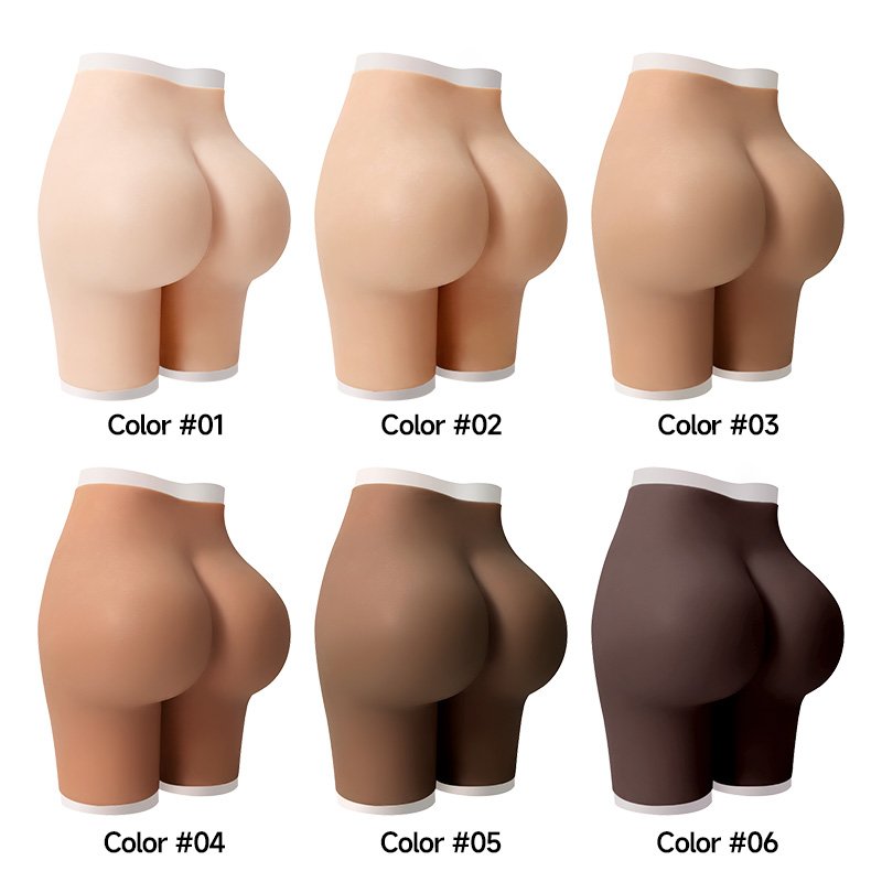 Silicone body suit 1+1 Silicone Big Buttocks Fake Ass bump Shaper Bigger Boobs Huge Breast Forms Pads Shapewear crossdresser