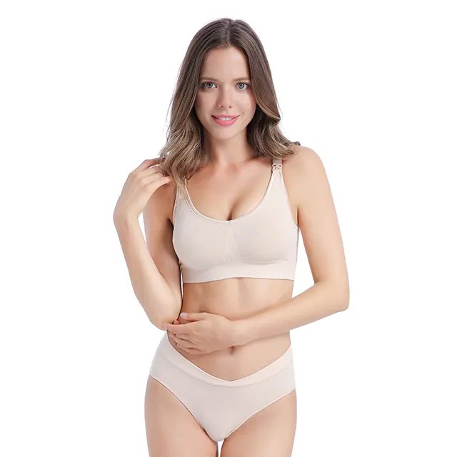YOUHA Maternity Nursing Bras Breast Pumping Bra Form Adjustable Side Closure Breastfeeding Cross Nursing Bras Pregnancy Women