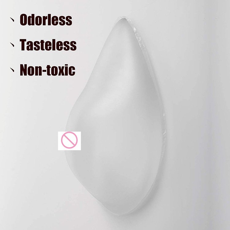 Transparent Pure silicone breast prosthesis one piece silicone breast forms