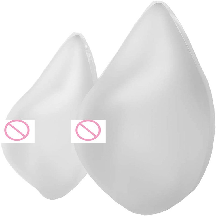Transparent Pure silicone breast prosthesis one piece silicone breast forms