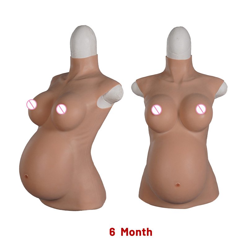 Eta silicone Realistic Fake 4/6/9 Month Simulation Pregnant Belly Crossdresser Props Fake Pregnant Belly For Costume Props