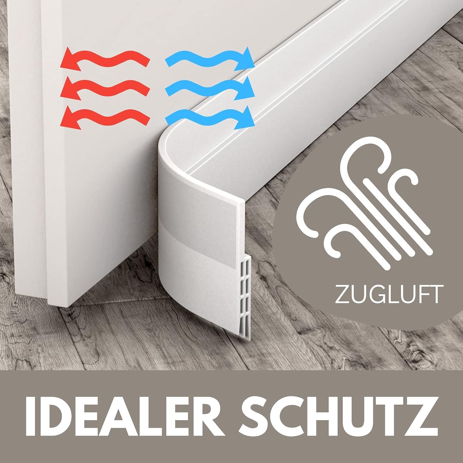 Premium Door Seal Self-Adhesive (Quick & Easy to Install) Also Ideal as Sound Insulation / Cold Protection & Front Door Seal
