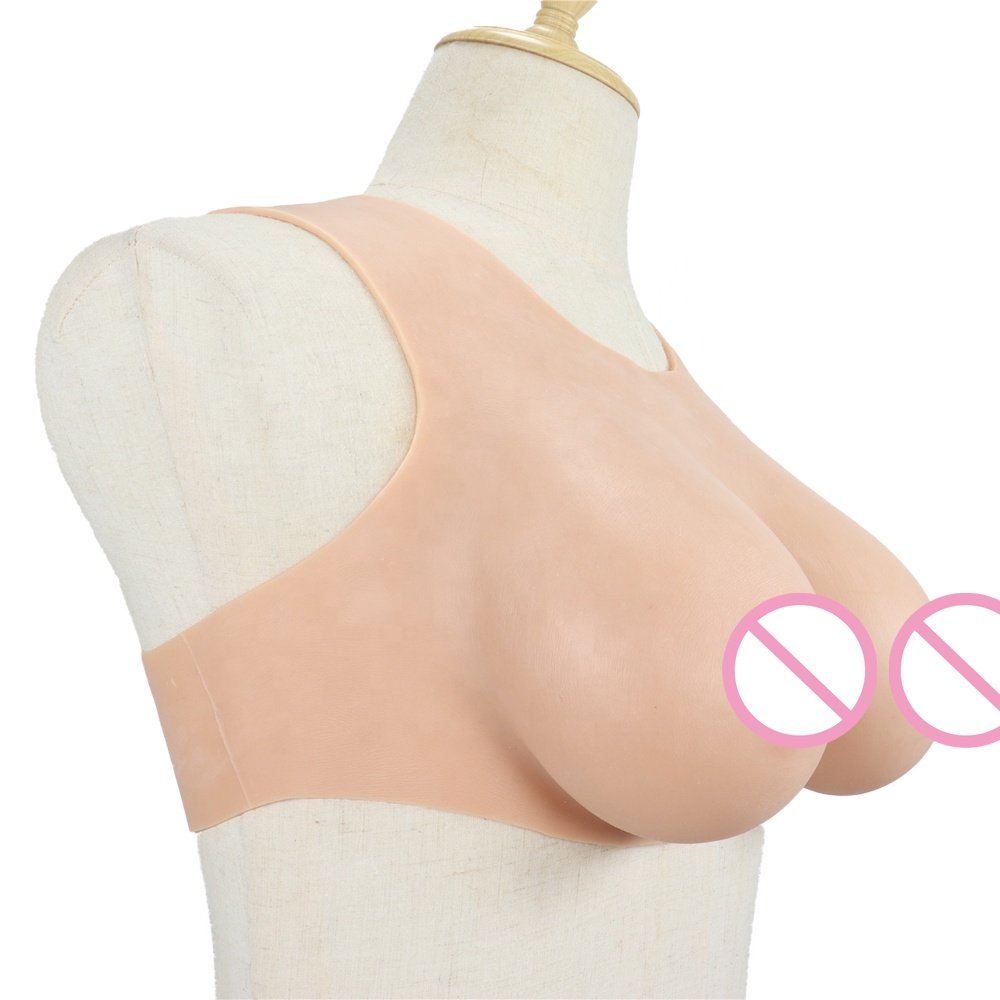 Wearing Fake Breast Round Silicone Breasts Forms Silicone Breastplate B-G Cup For Crossdresser Cosplay Drag Queen