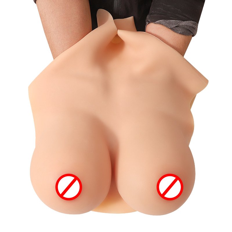 Factory Direct Supply Realistic Silicone breast fake boobs chest form for man to women cosplay Lady artificial silicon chest