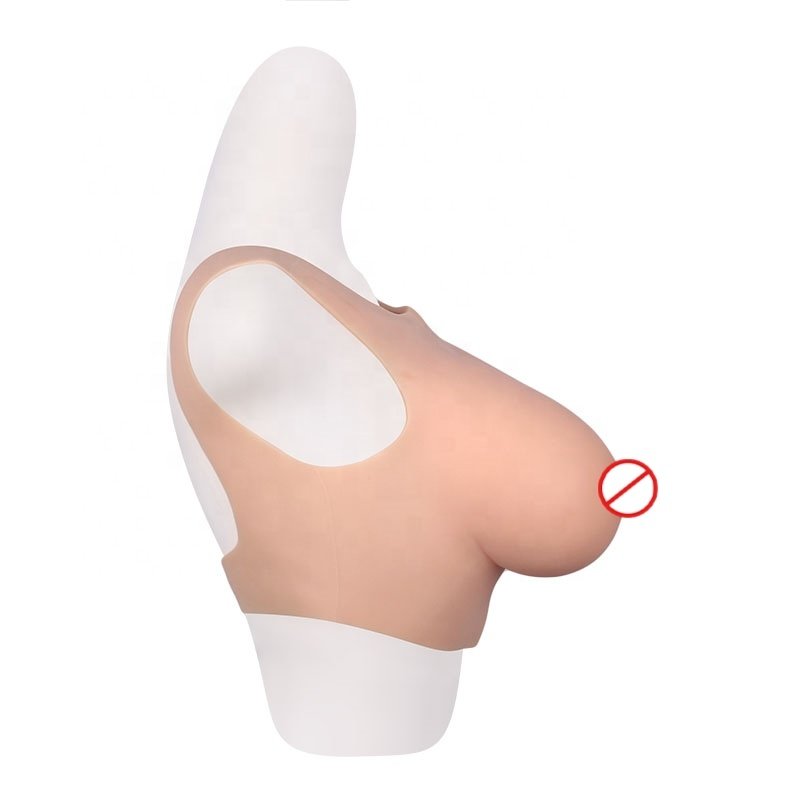 Silicone boobs Transvestite Wearable Silicone Lifelike Crossdresser Fema Cilicon Boobs Artificial x Breast Form With Straps