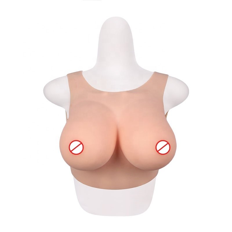 Silicone boobs Transvestite Wearable Silicone Lifelike Crossdresser Fema Cilicon Boobs Artificial x Breast Form With Straps