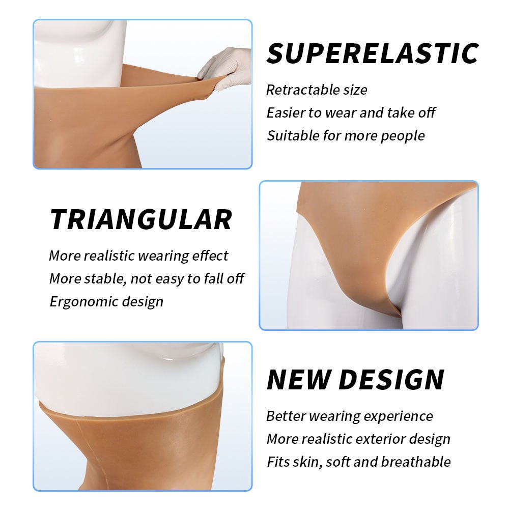 XL Size High Waist Realistic Silicone Buttocks HipsTummy Shapewear Panty Enhancer Lift Up Buttocks Shaping Body Silica gel Pants