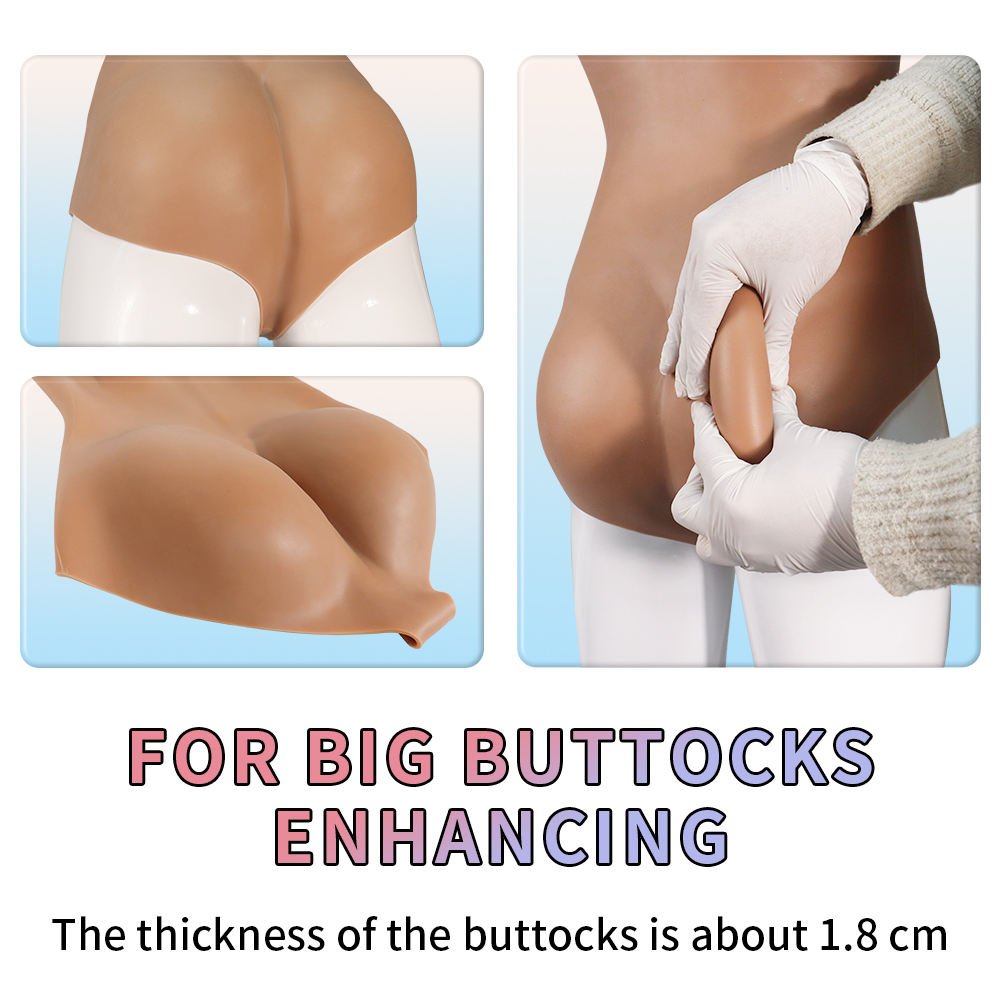 XL Size High Waist Realistic Silicone Buttocks HipsTummy Shapewear Panty Enhancer Lift Up Buttocks Shaping Body Silica gel Pants