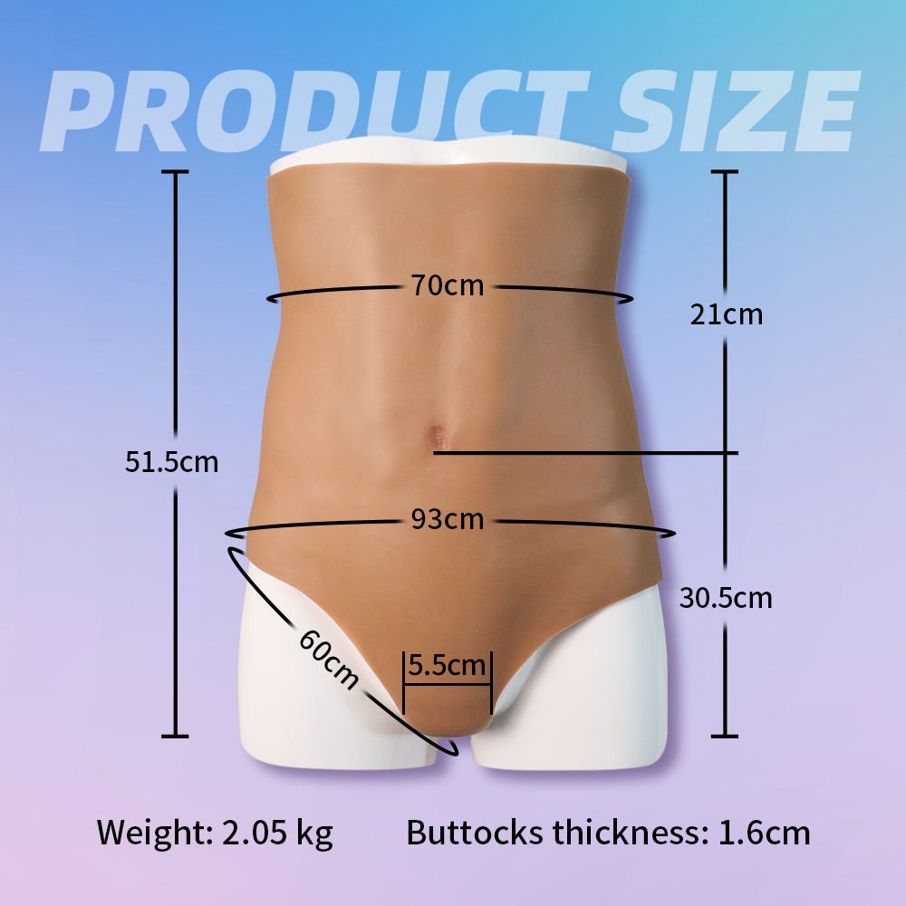 XL Size High Waist Realistic Silicone Buttocks HipsTummy Shapewear Panty Enhancer Lift Up Buttocks Shaping Body Silica gel Pants