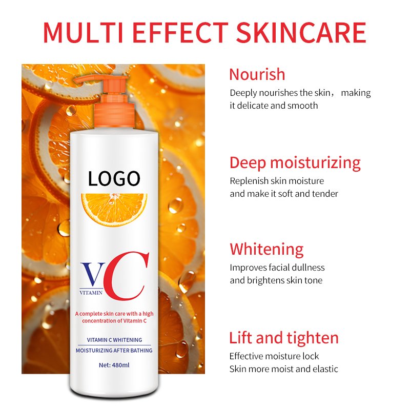 Private Label OEM repairing lightening whitening firming nourishing moisturizing nicotinamide body lotion cream