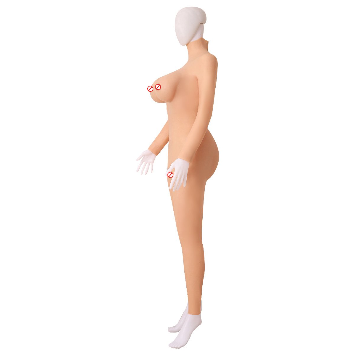 Silicone realistic Bodysuit Breast Form Fake Vagina Suit Male To Female artificial Boob For women Crossdresser Cosplay